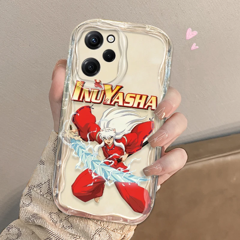 Чехол для телефона с аниме Inuyasha Xiaomi Redmi Note 13 12 12Pro 11 10 Pro POCO F4 X3 X4 GT X5 X6 волнистый