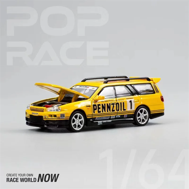 

Поп-гонка 1:64 R34 STAGEA PENNZOIL коллекция моделей желтых литых автомобилей