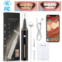 xikh electric ultrasonic dental calculus remover visualization whitening teeth plaque teeth tartar stain oral care usb chargings
