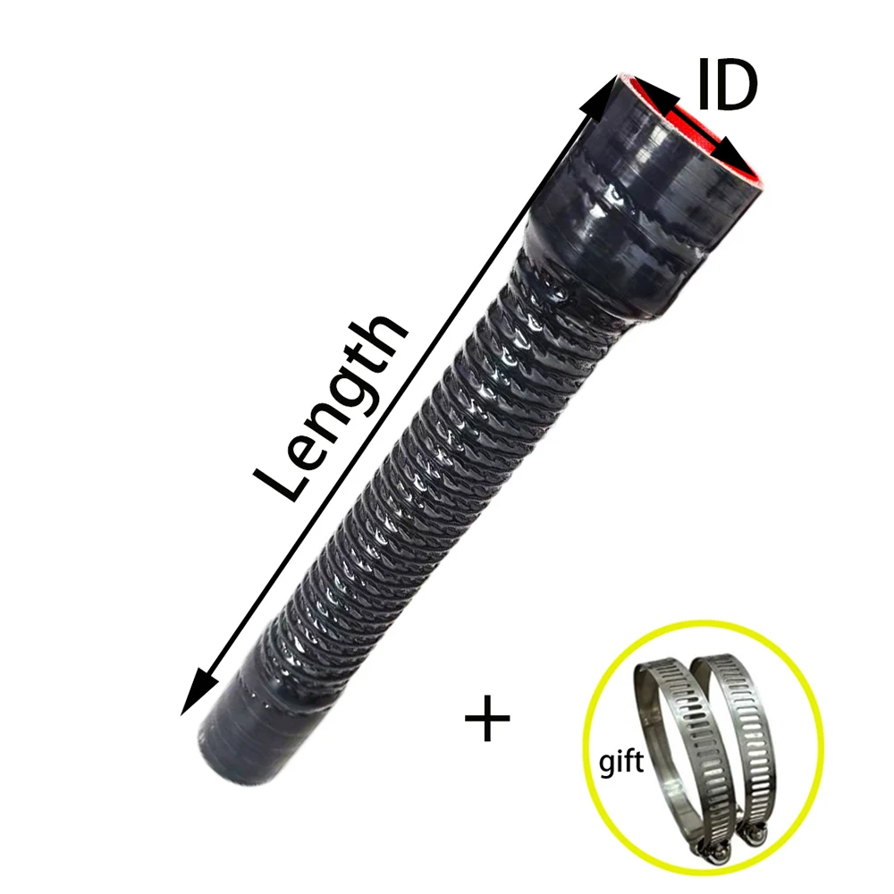 Универсальный силиконовый шланг из стальной проволоки переменного диаметра, шланг интеркулера, шланг водяного радиатора, шланг автомобильного турбокомпрессора