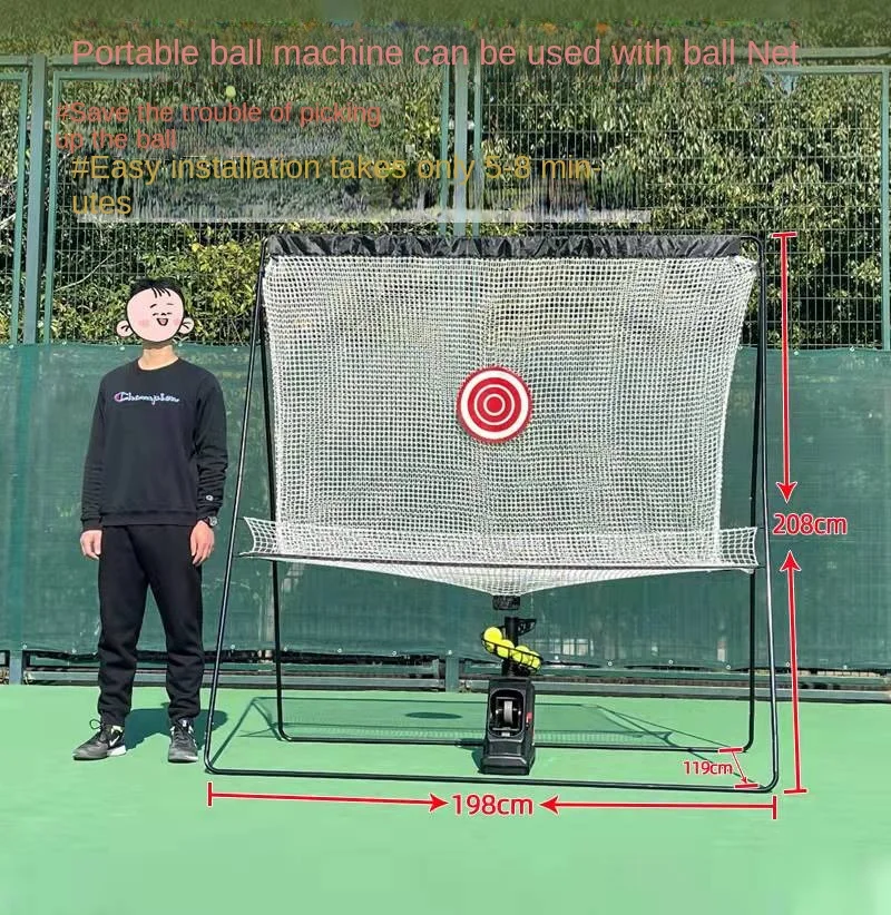 Новинка 2024 портативный тренажер для тенниса метания и подачи мячей одного игрока