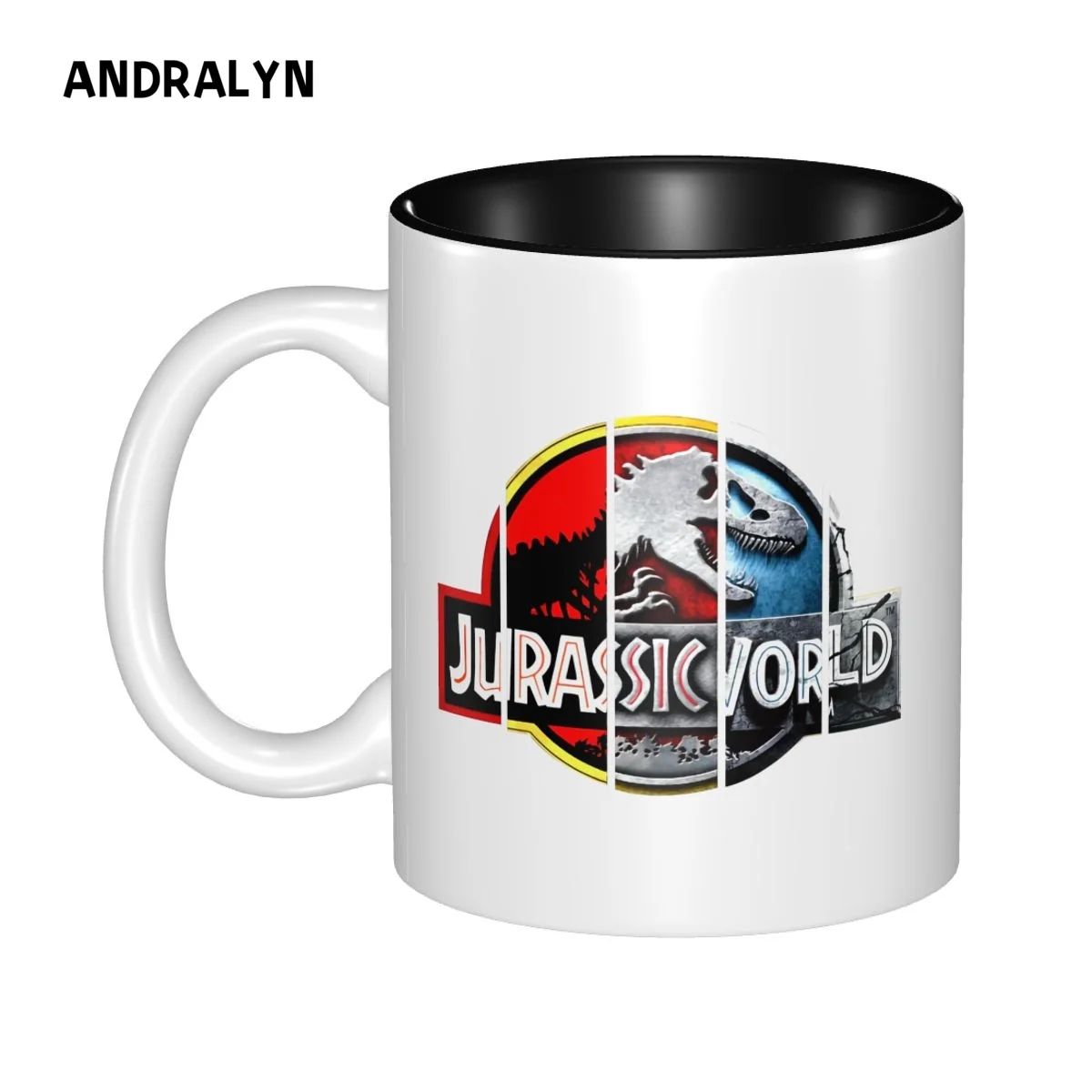 

Jurassic World Logo Evolution Mug 330ml Ceramic Creative Milk Tea Coffee Mugs Funny Friends Birthday Gift