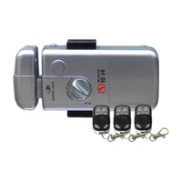 mechanical key with remote control for wood metal glass door low price best selling lock system invisible door lock