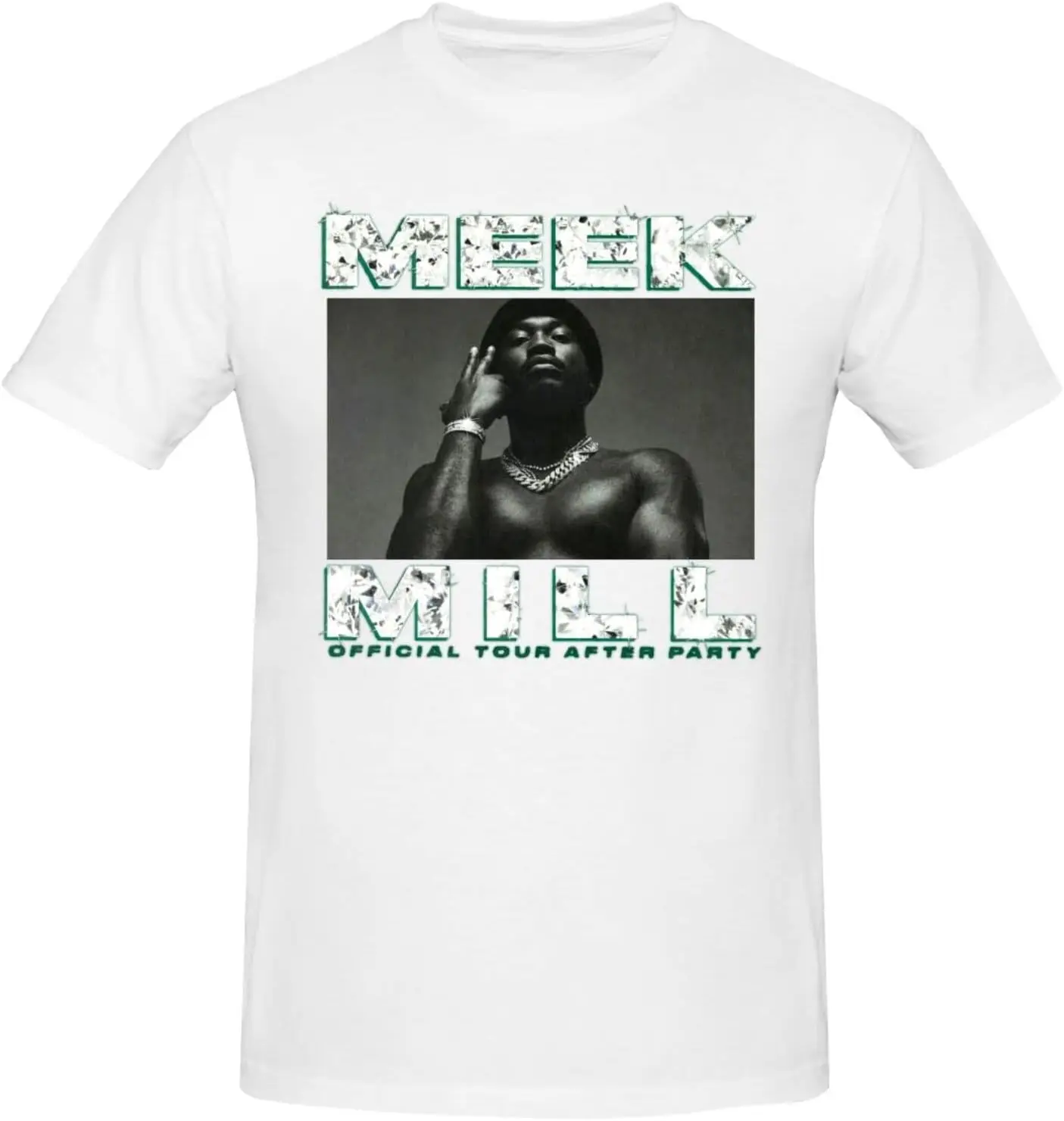 Футболка ROCK BAND Meek Music Mill с круглым вырезом и короткими рукавами классическая