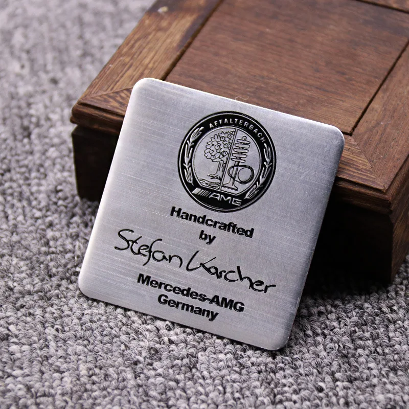 

Автомобильная алюминиевая наклейка, эмблема, значок, наклейки, аксессуары для Mercedes-Benz A/B/GLA/CLA Smart AMG W108 W124 W126 W140 W168 W169 W176