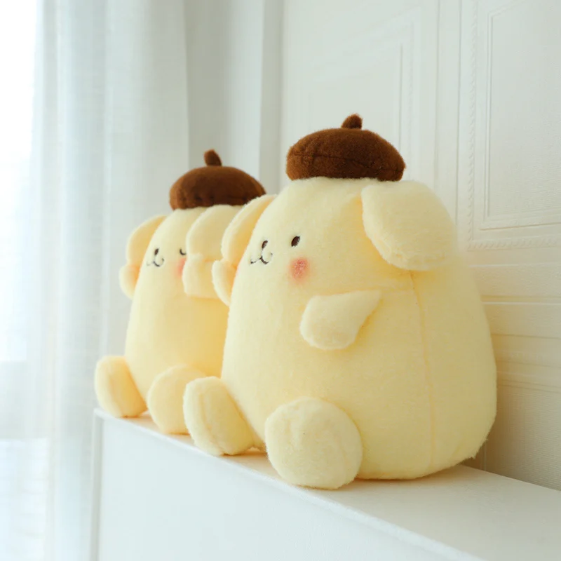 Фото Мягкая плюшевая подушка-игрушка Kawaii Pompompurin, милый подарок, кукла Помпомпурин для декора детской комнаты, подарки на Рождество и день рождения №5