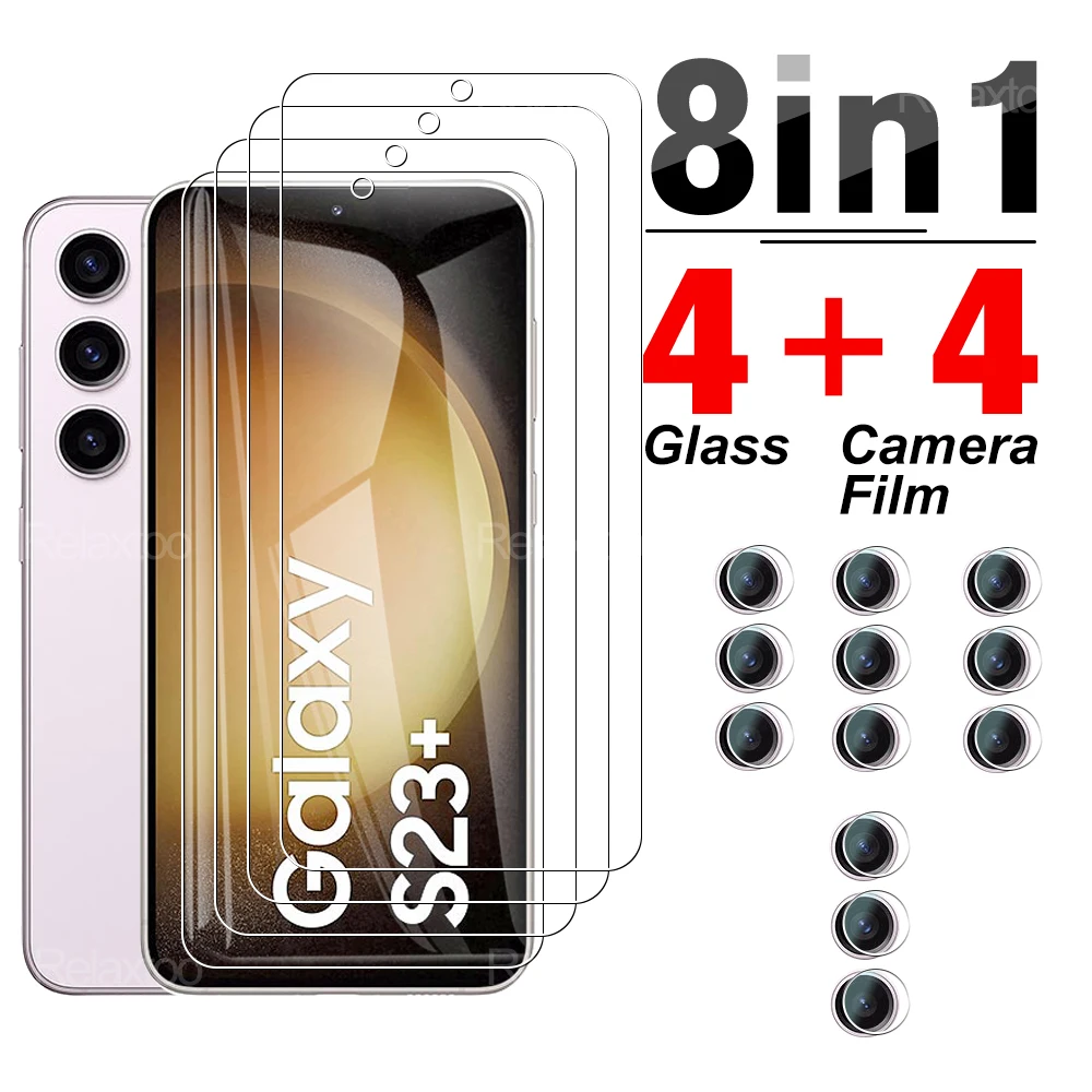 

Закаленное стекло для Samsung Galaxy S23 S23 Plus, Защита экрана для Samsung Galaxy S23 S23 Plus, Защитная пленка для камеры