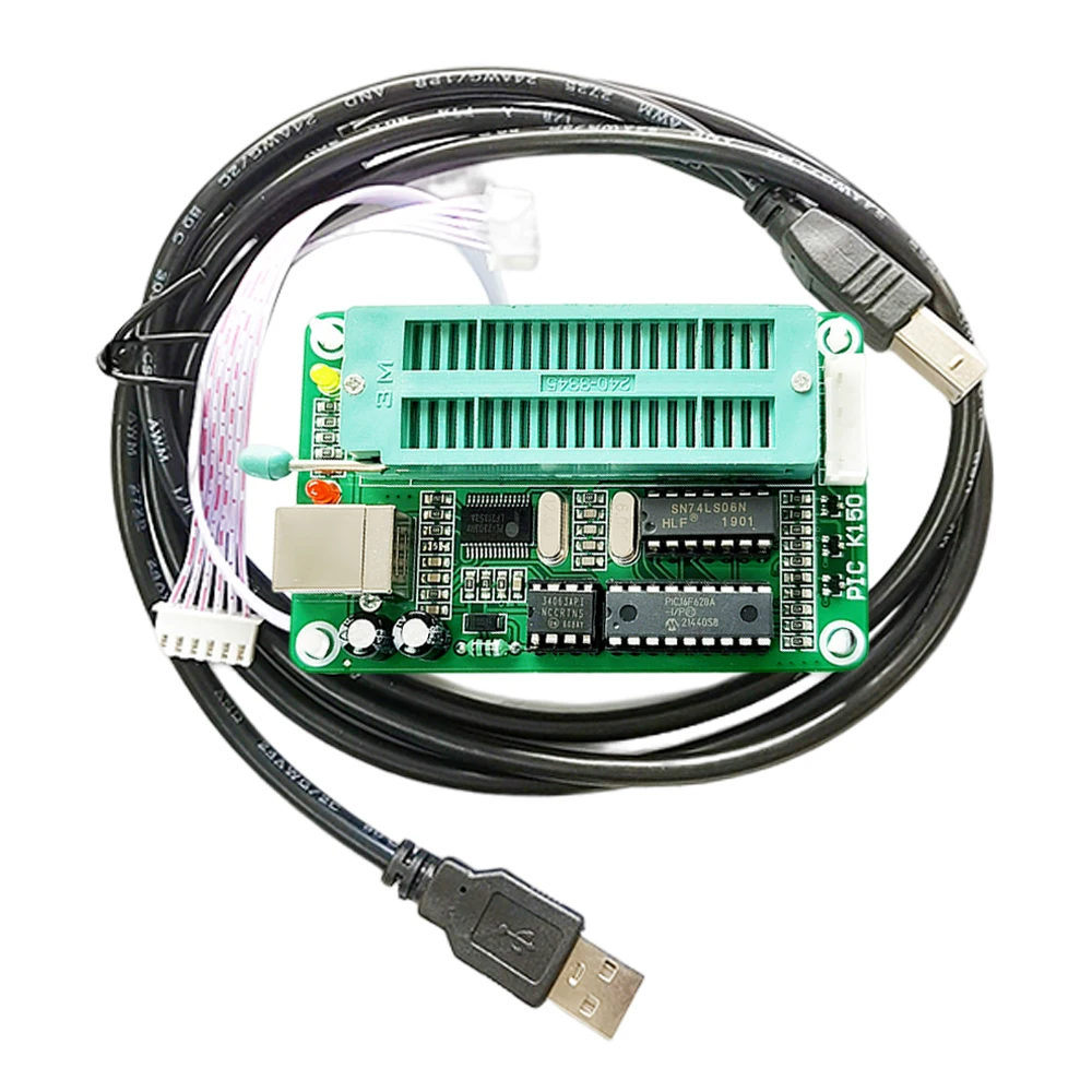Программатор K150 PIC, высокопроизводительный, записывающий USB интерфейс Pic Kit2 3 с кабелем 1,5 м, загрузчик PIC K150