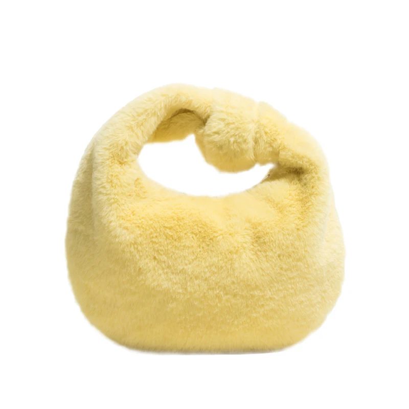

YY Knotted Cloud Bag Hand Holding Clutch Plush Bag Dumpling Bag Textured Bag