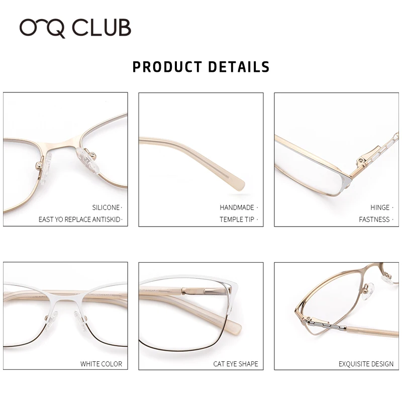 O-Q CLUB женские кошачий глаз для вас очки роскошная оправа очков мужские чтения