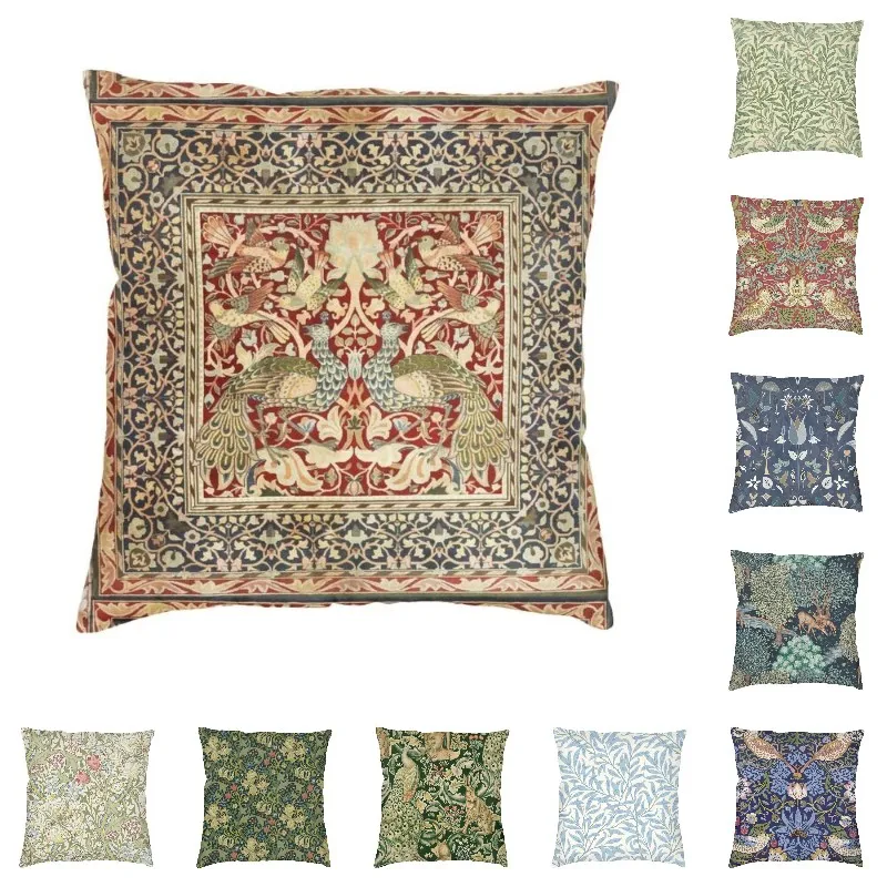 

Винтажный чехол для подушки в скандинавском стиле Вильям Морриса, 45x45 см