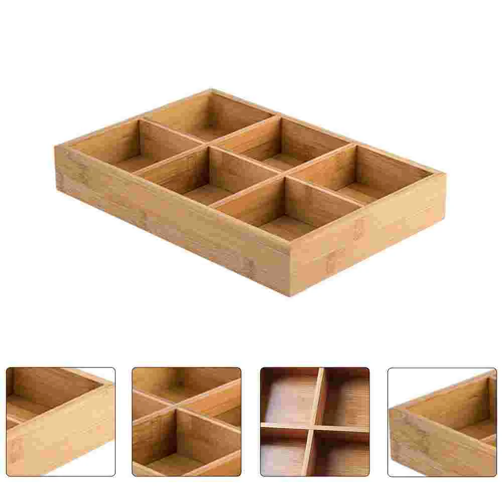 

1Pc Household Food Tray Bamboo Plate Hot Pot Serving Dish Vegetable Container