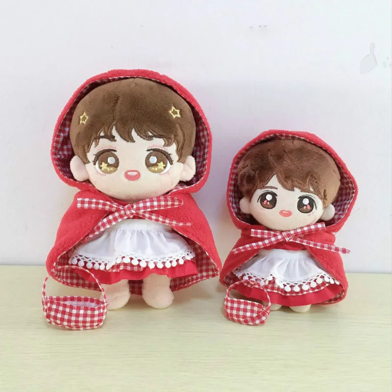 

[MYKPOP]Doll's Clothes: Hooded Cloak Dress Apron Bag 4pcs Set for 20cm / 8'' Dolls(without doll) KPOP Fans Collection SC23032111