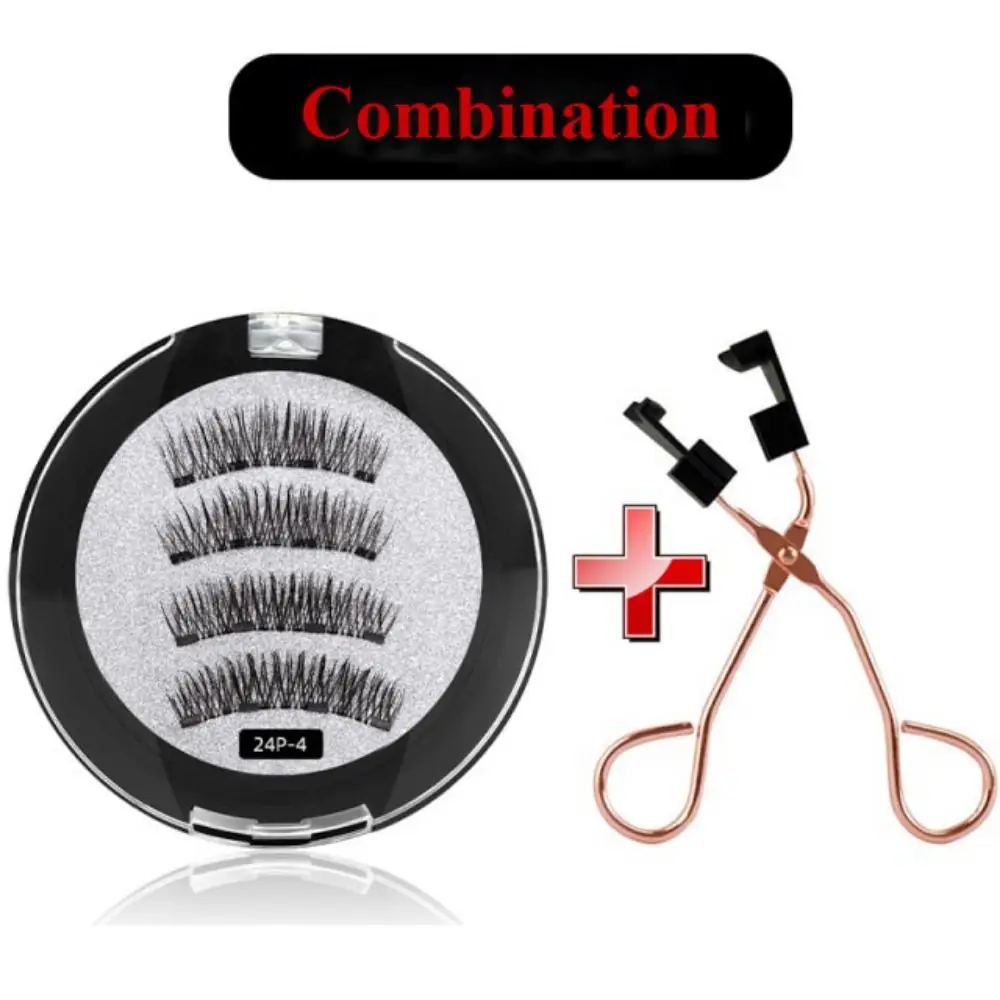 

Tools Handmade Reusable Natural Long With Applicatore Magnetic Eyelashes Fake False Lashes Set No Glue Needed Eyelashes