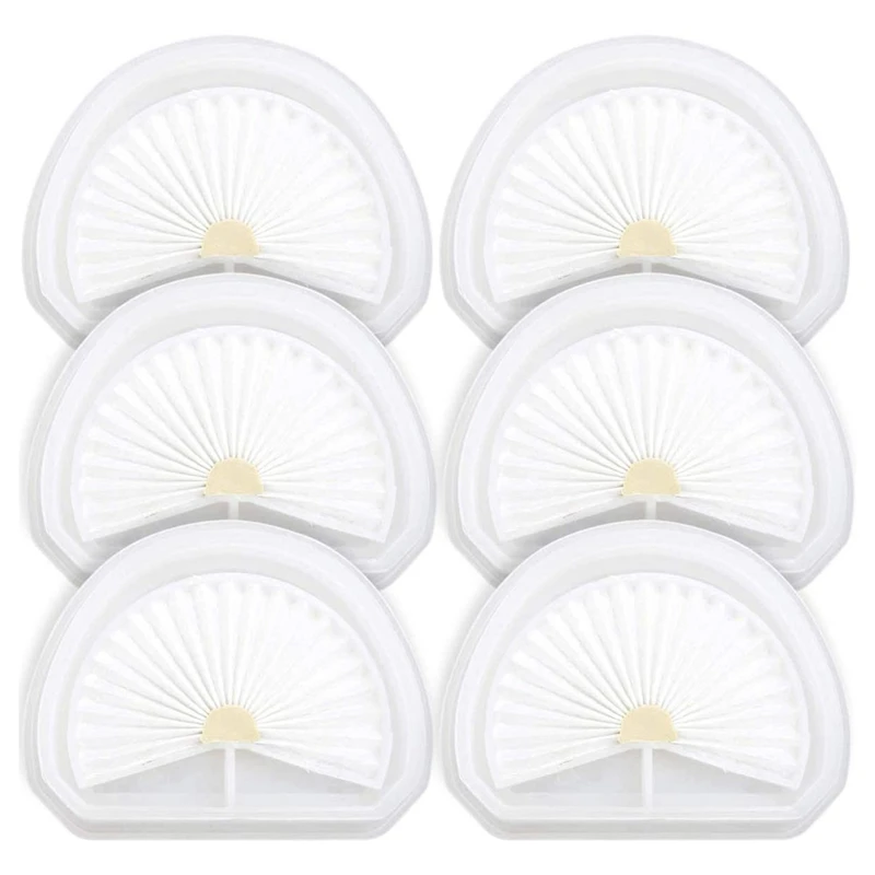 

6 Piece Replacement Hepa Filter For Black Decker HLVA315J62 HLVA320J00 VLPF10 N600601 Replace Part