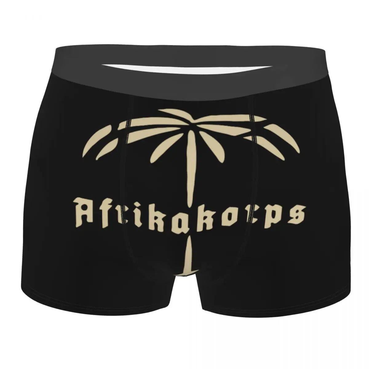 Men Boxer Shorts Panties Wehrmacht Afrikakorps Logo Breathable Underwear Male Novelty Plus Size Underpants