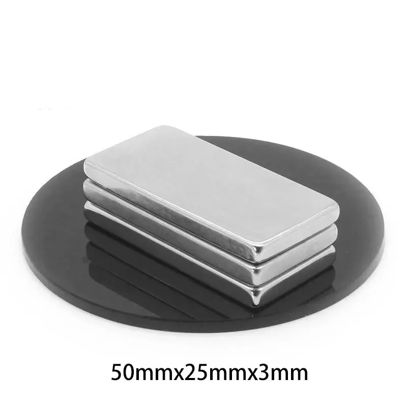 1/2/5 шт. неодимовые магниты NdFeB N35 50x25x3 мм