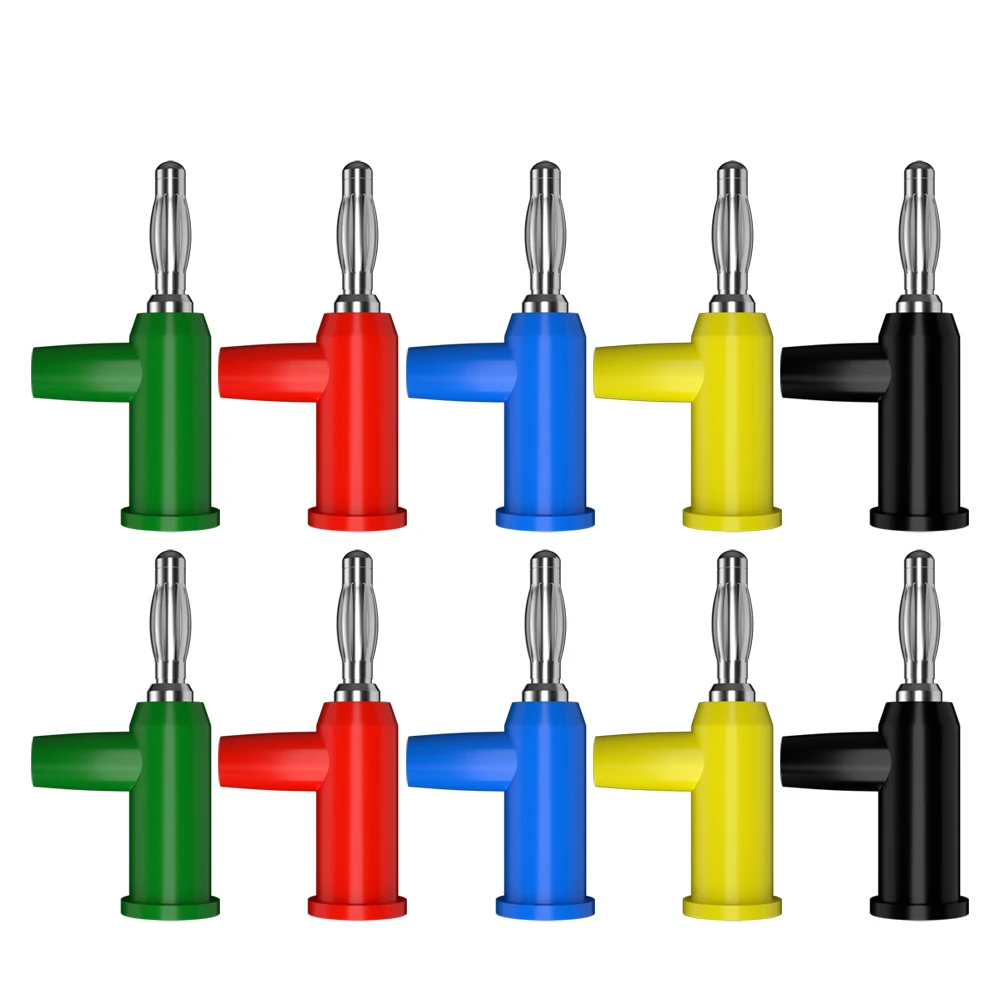 

QSS 10 шт., 4 мм, штабелируемый штекер типа «банан», электрические разъемы «папа», инструменты «сделай сам» для проектов «сделай сам»