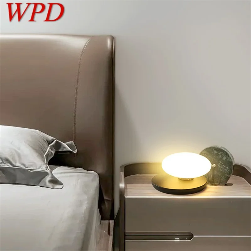 

WPD Nordic Table Lamp LED Creative Egg Shape Shade Decorative For Home Bedside Desk Lighting