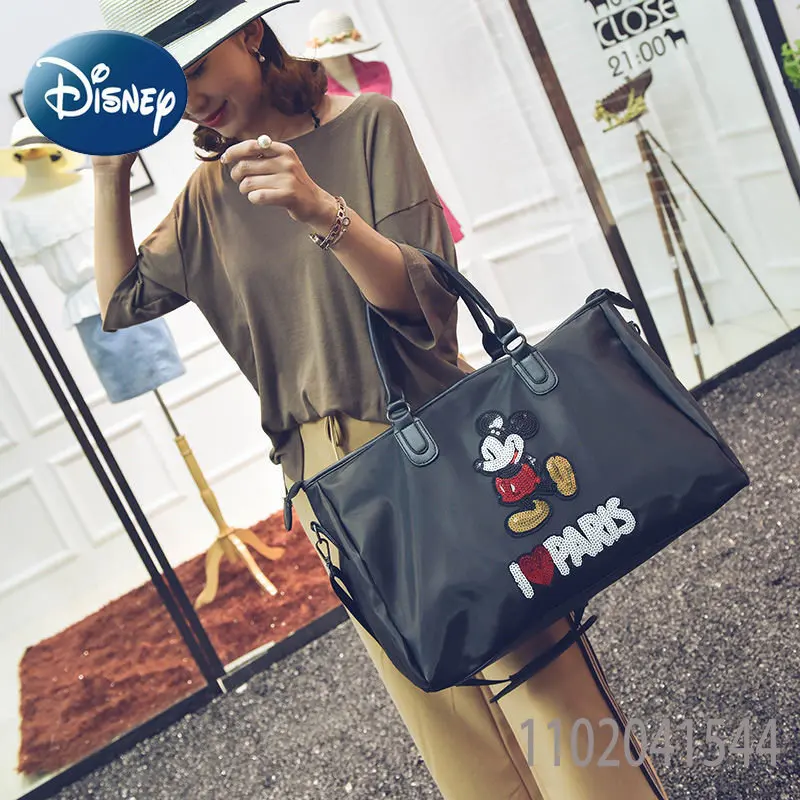 Disney Mickey Travel Bag Men and Women Universal Shoulder Crossbody Handbag Luggage Bag Fitness Bag High Quality Large Capacity