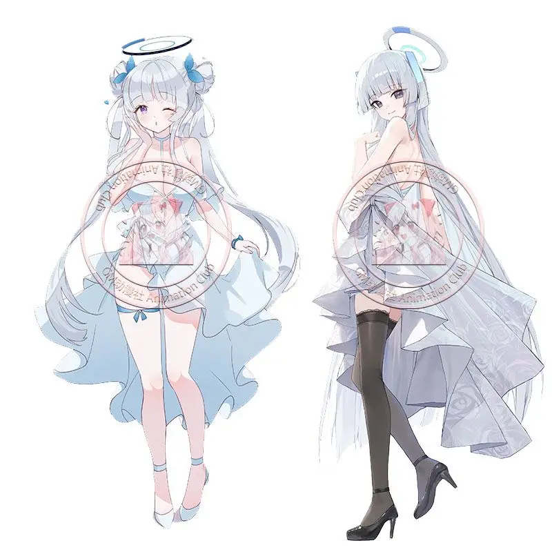 Синий архив Ushio Noa косплей аниме Вертикальная модель настольная пластина