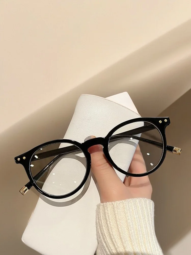 Южная Корея высокая роскошь [женская мода Sle] Ретро большая оправа с леопардовым