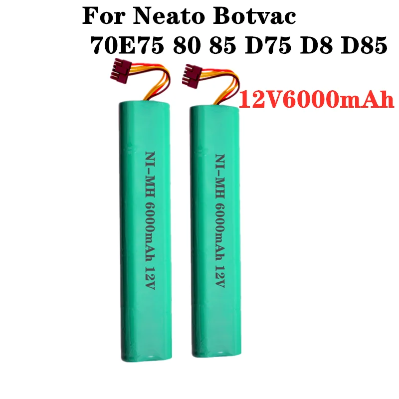 

Обновленная батарея 4000 мАч 6000 мАч 12 в Ni-MH для пылесосов Neato Botvac 70E 75 80 85 D75 D8 D85