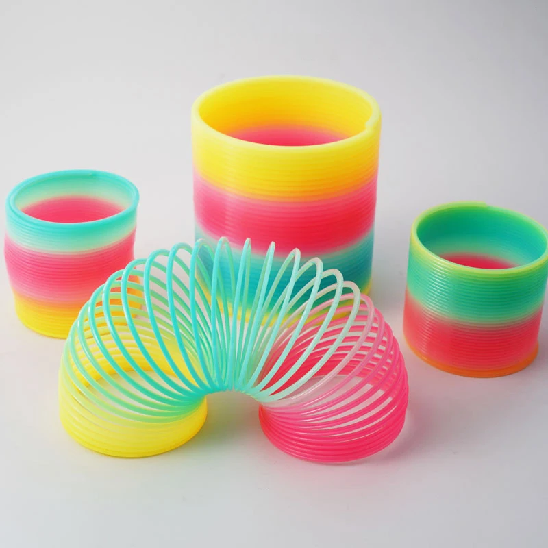 

Радужные круглые веселые игрушки, детская креативная Волшебная головоломка для раннего развития, складная пластиковая пружинная игрушка, ...