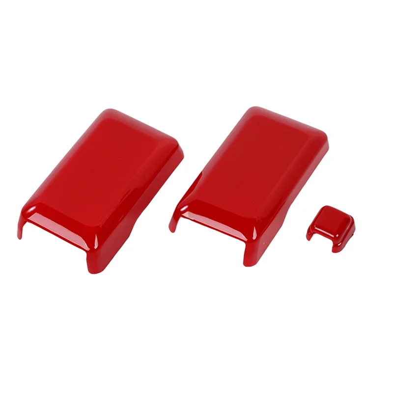 

Крышка петли из стекла для задней двери, защитное украшение, аксессуары для интерьера для Ford Bronco 2021 2022, ABS красный