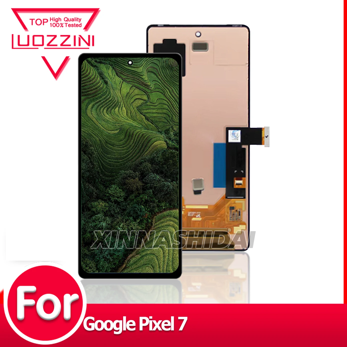 Фото OLED для Google Pixel 7, ЖК-дисплей, преобразователь сенсорного экрана в сборе для Pixel7 GVU6C GQML3 GO3Z5, замена экрана №1