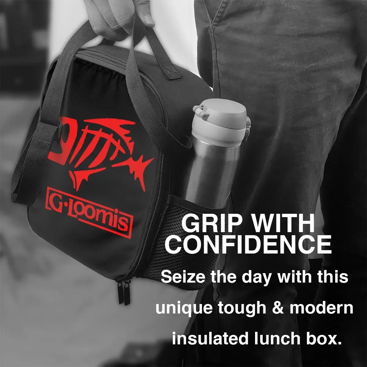 Сумка для ланча Red Gloomis мужчин и женщин термоизолированная Сумочка рыбалки