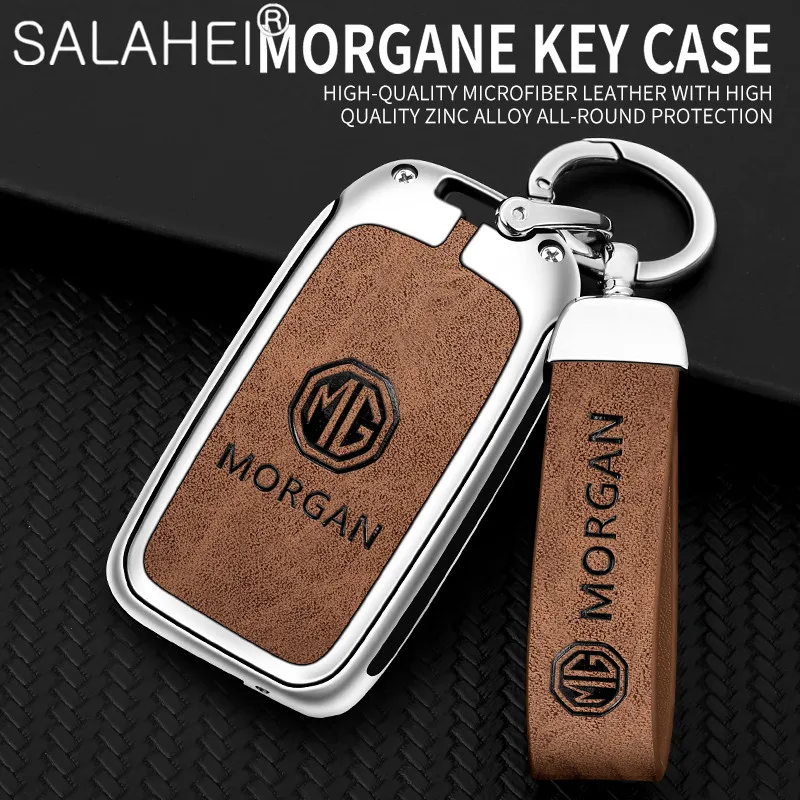 

Auto Remote Key Case Full Cover Holder Keychain For MG6 MG ZS EZS EV HS EHS Protection Car Styling Key Bag Interior Accessories