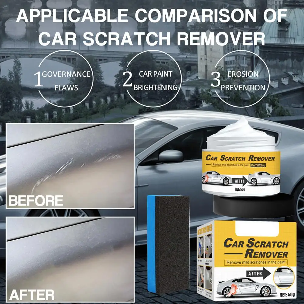 Car Wax Polish Scratch Remover Polishing Compound & Creates Car Scratch Shine Deep Remover A Repair Dazzling Paste Scratch P0G8