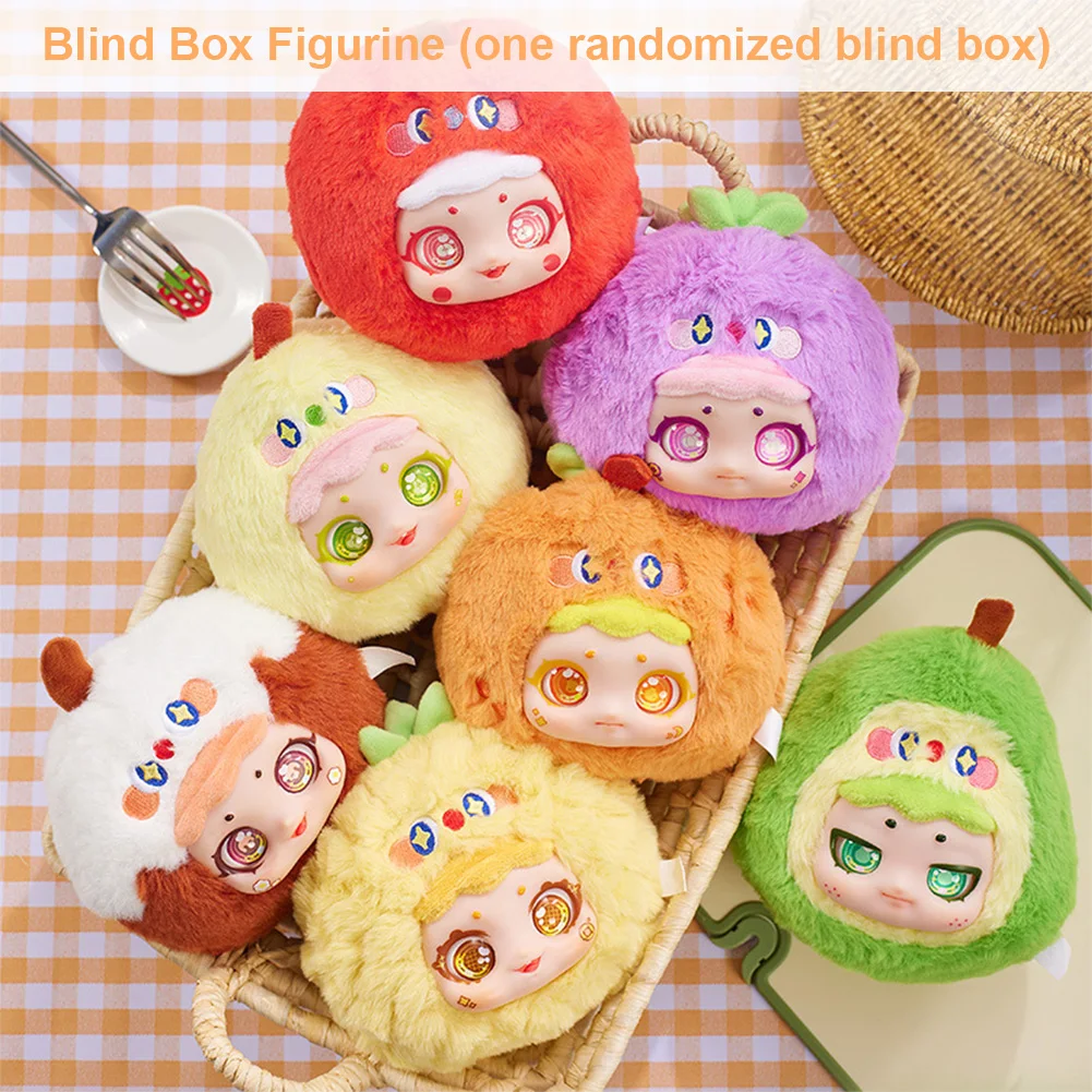 Девушки мультяшный декор игрушки детские три плюшевые куклы с глухой коробкой Sure