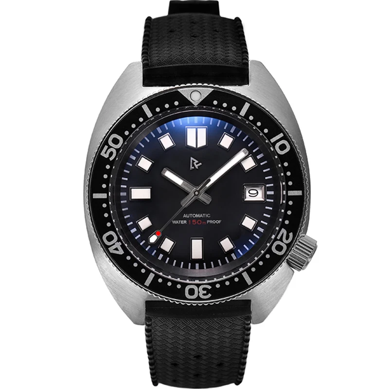 

RDUNAE Mens Diver Watches Turtle Automatic Watch Military Mechanical Wristwatch 150M Waterproof C3 Luminous Sapphire NH35