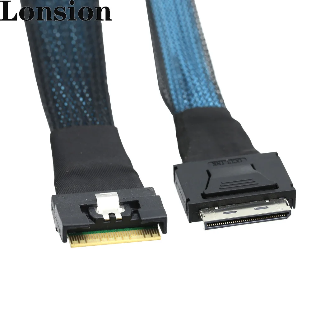 Гибкий прочный внутренний кабель сервера PCIE GEN 4 SlimSAS 8654 до OCulink 8611 8i