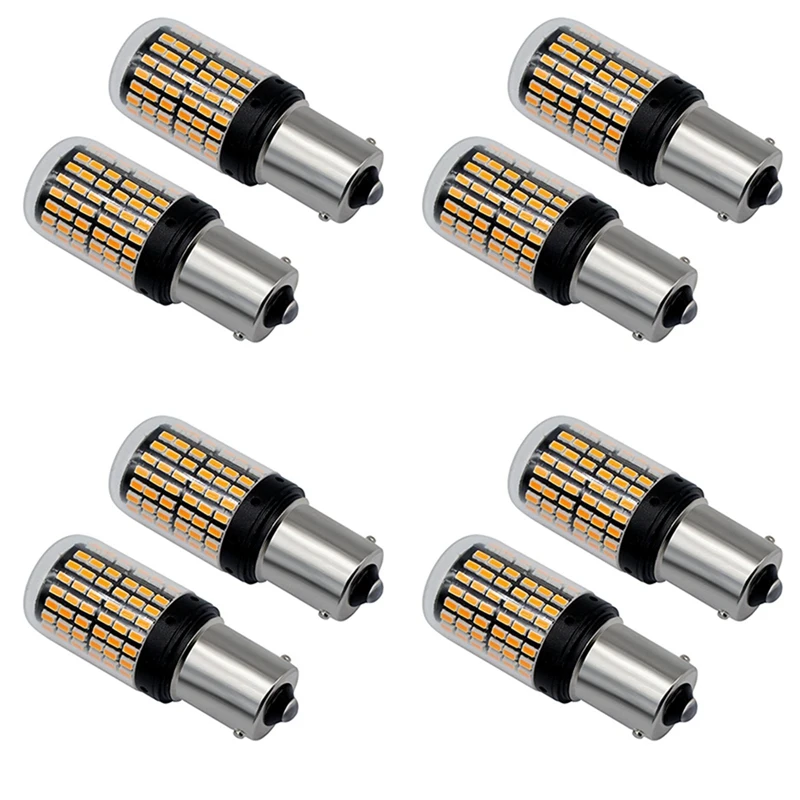 

8X 1156 BAU15S LED 3014 144 SMD 7506 1003 1073 Canbus Super Bright Car Brake Reverse Tail Light Bulb High Power