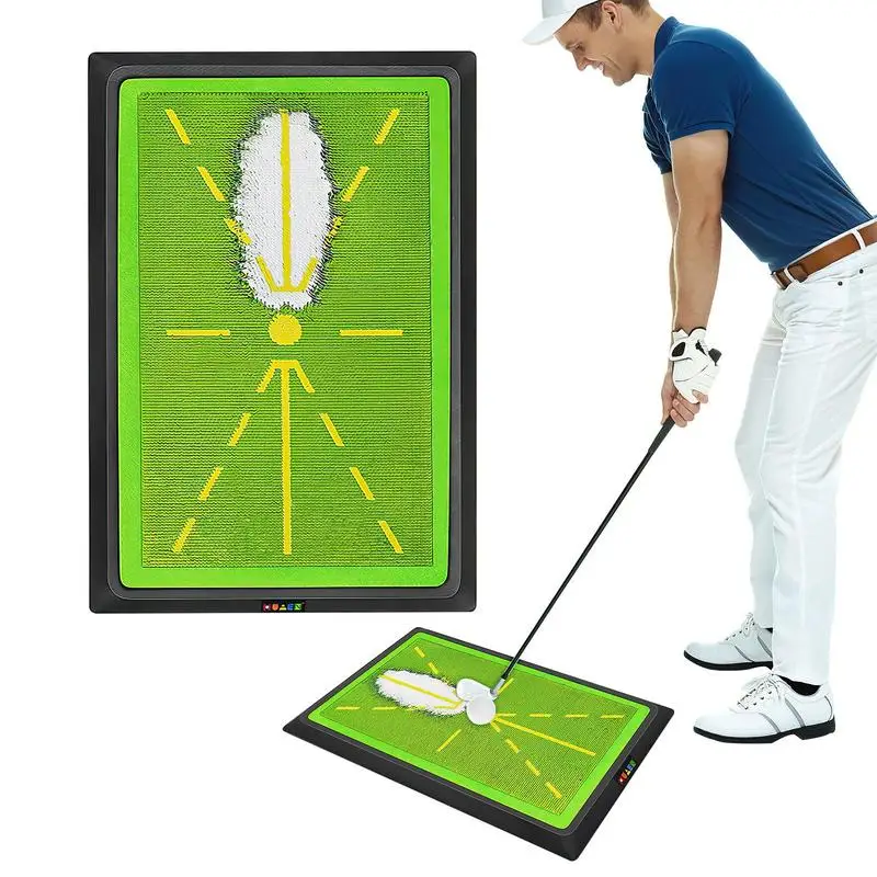 

Golf Training Mat Golf Swing Practice Pad Golf Accessories Golf Ball Trace Detection Mat Swing Path Mats Trainer Aid Supplies
