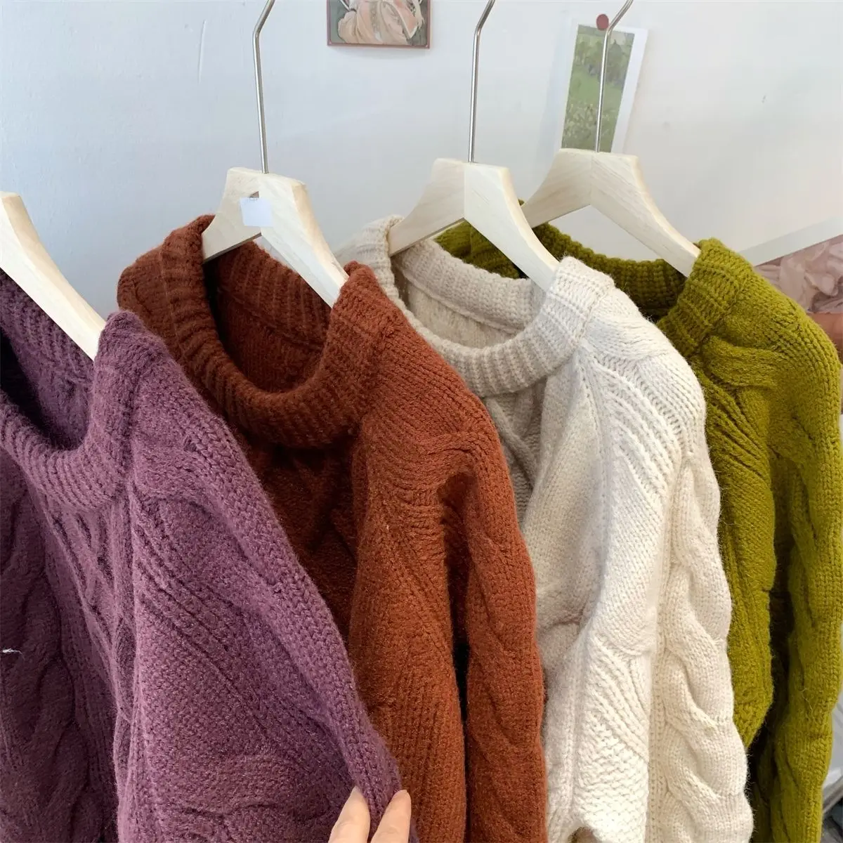 2024 Горячая Распродажа Осень и зима Новый универсальный тонкий пуловер свитер