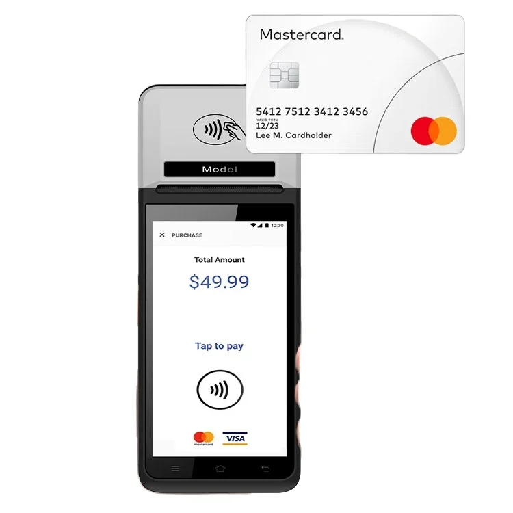 Фото Мобильная платежная машина Портативная Android Pos-система 4g NFC Портативный Pos Дешевый автономный Verifone Mini Pos-терминал Мобильная оплата №3
