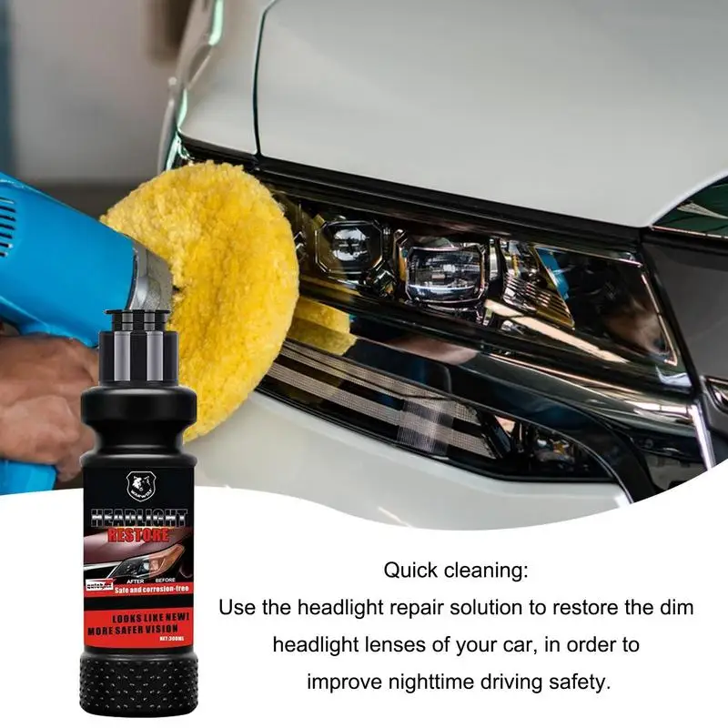 

Car Headlight Restoration Polishing Kits Headlamp Polisher Cleaning Paste Car Paint Care Refurbish Agent Auto Accessories