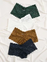 4pack scallop lace panty set