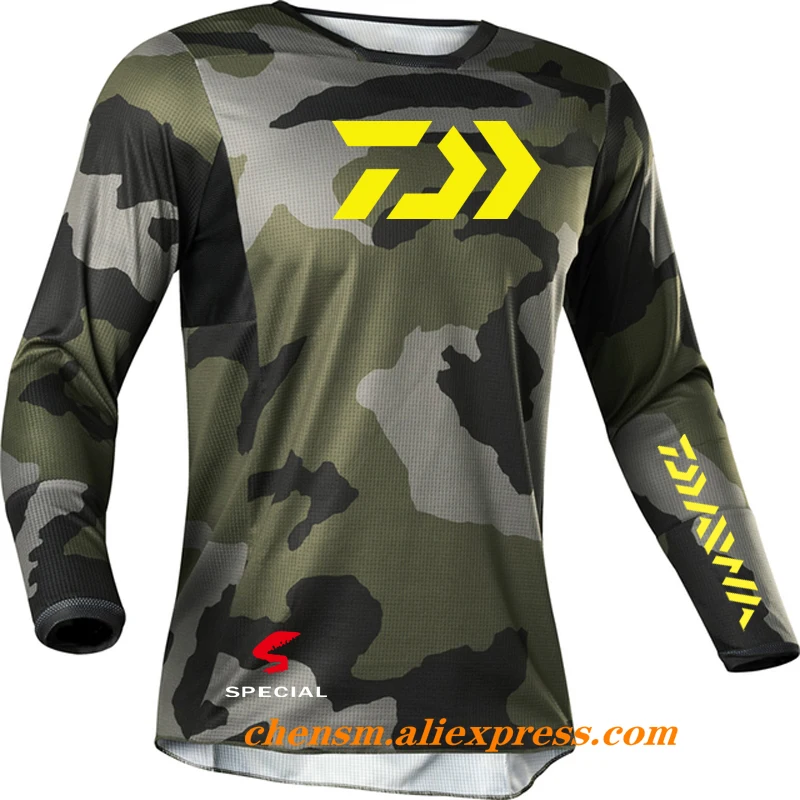 

2022 DAIWA Men Fishing Shirt Long Sleeve Jacket Anti-uv Ultrathin Sunscreen Breathable Coat Summer Size XS-5XL Cycling Clothing