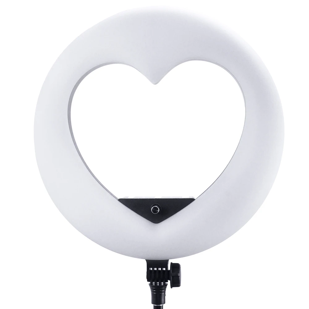 

Selfie RIng Light 18 Inch LED Ring Lamp LV-480S Photo Studio Bi-color Photographic Lighting for Makeup Video Camera with Tripod