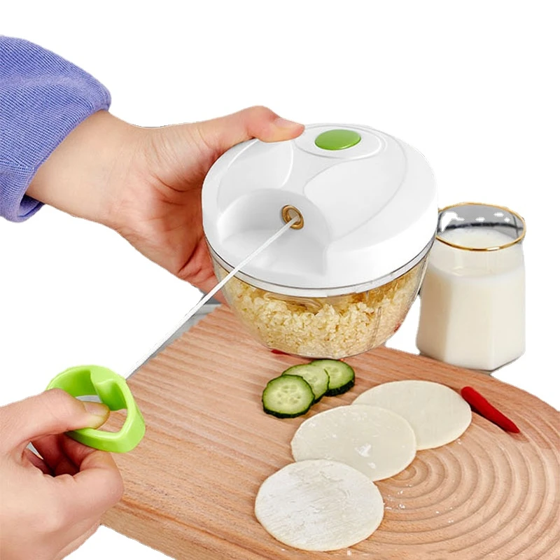 

Multifunction High Quality New High Speedy Design Vegetable Fruit Twist Shredder Manual Meat Grinder Chopper Garlic Cutter