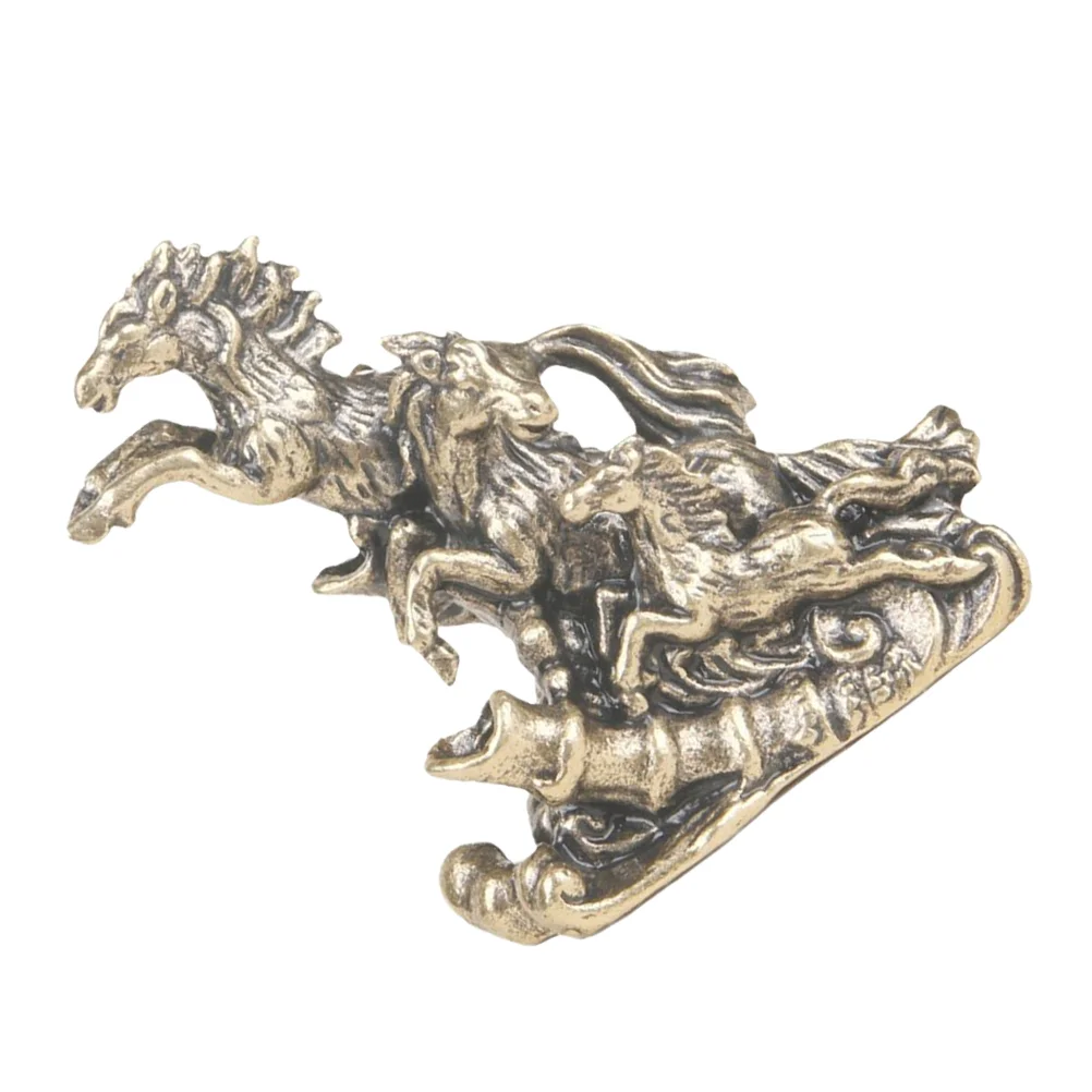 Тысячи лошадей галлопающая фигурка моделирующая медь ремесло латунь винтажная