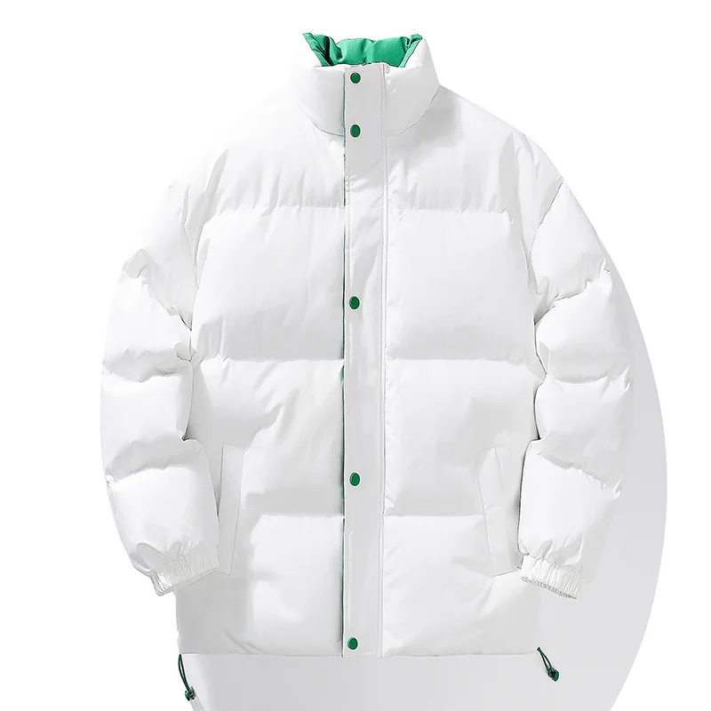 Cotton-padded Men's Winter Plus Velvet Thickened Padded Jacket Ins Tide Brand Loose All-match Bread Cotton Clothing