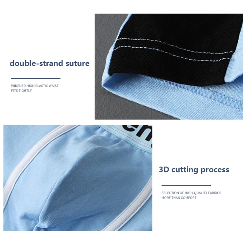 4Pcs Men Boxer Shorts 3A Graphene Man Underwear Cotton Breathable Boxers Boxershorts Sexy Underpants Men's Panties Wholesale