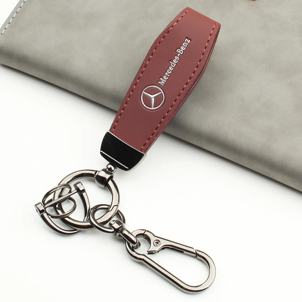 

Автомобильный винтажный кожаный брелок-Кольцо из цинкового сплава, цепочка-брелок для Mercedes Benz AMG W177 W176 X166 X167 C257 C218 X253 C118 C117 H247