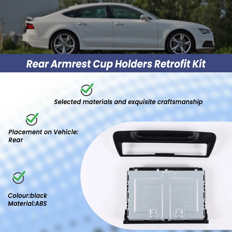 Задний подлокотник держатель для чашки набор отделки объемной черный подходит